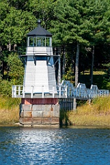 Doubling Point Light on River in Maine